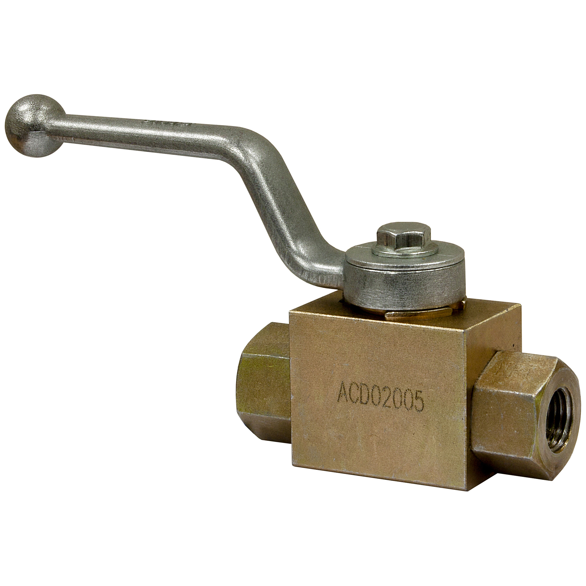 Buyers Products, 1/4in. NPTF 2-Port High Pressure Ball Valve, Working Port 1/4 in, Max. PSI 7250 Model# HBVS025